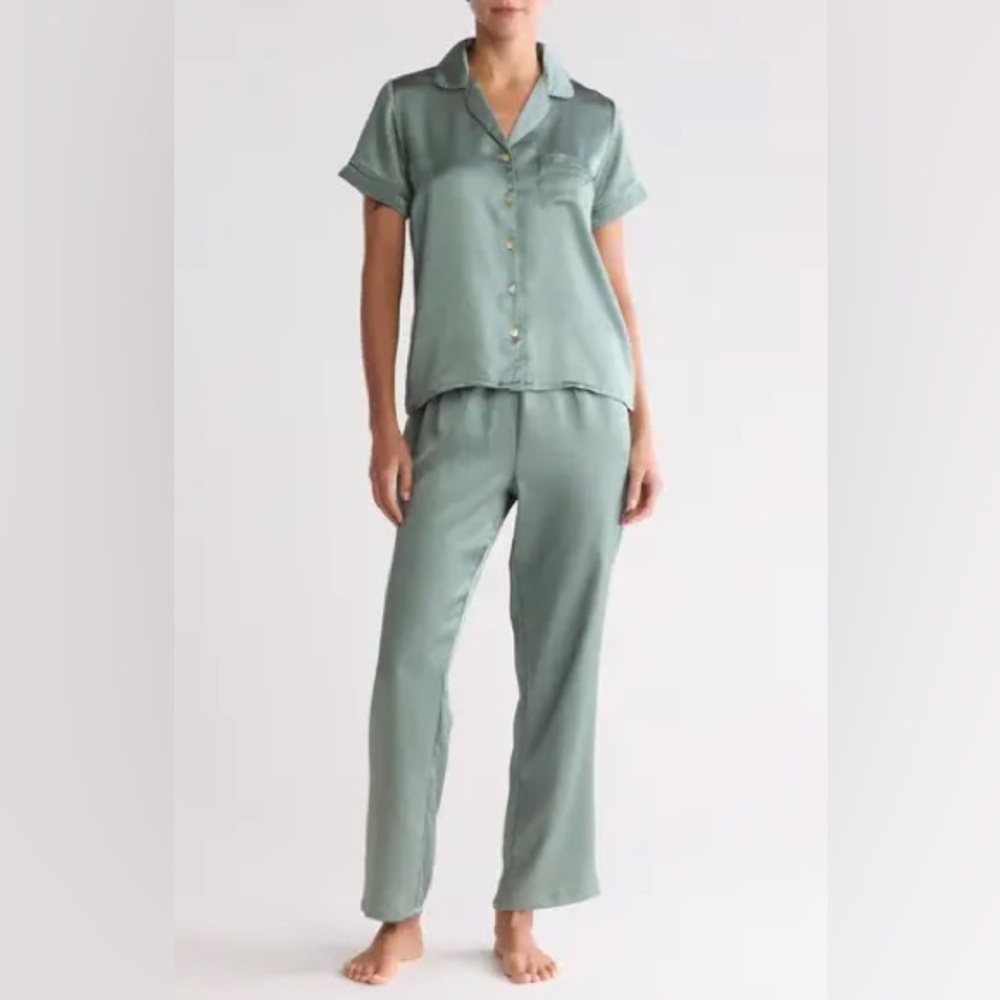 Nicole Miller Sage Green Pajama Set
